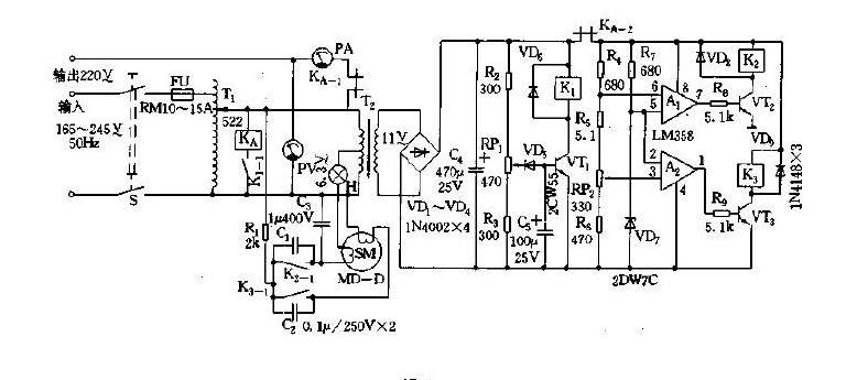 自動(dòng)三相交流穩(wěn)壓電源