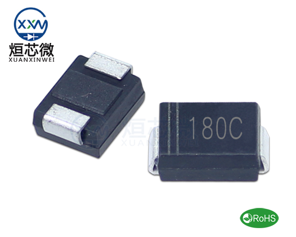 P6SMB180CA參數,TVS二極管P6SMB180CA瞬態(tài)(變)抑制二極管